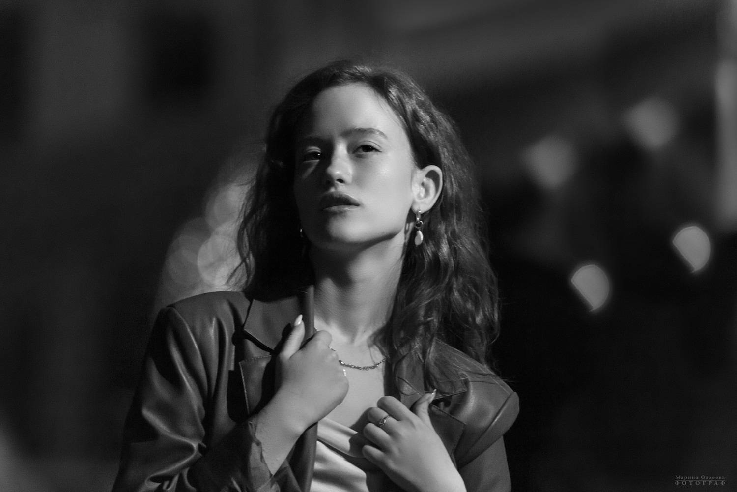 город, вечер, девушка, портрет, Фадеева Марина