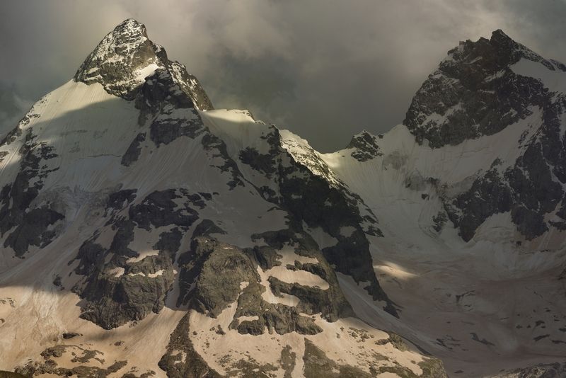 горы, лето, кавказ Вершины Адыл-Су фото превью