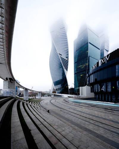 В районе Москва-Сити