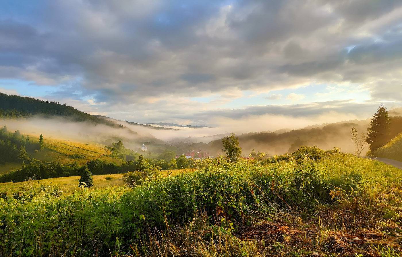 горы, лето, облака, рассвет, словакия, татры, туман, Вейзе Максим