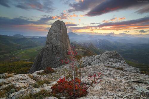 Закат на Таракташском хребте