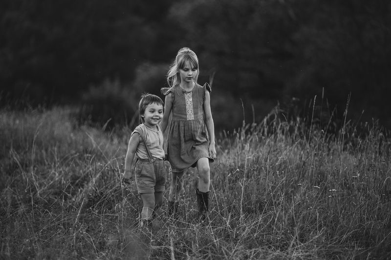 kids children brother sister summer august lets go together  фото превью