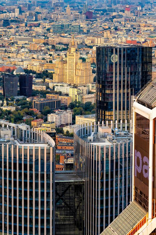 москва, столица, архитектура, дома, город, sity, крыши домов, здания, moscow city, башни Башни среди башен.. фото превью