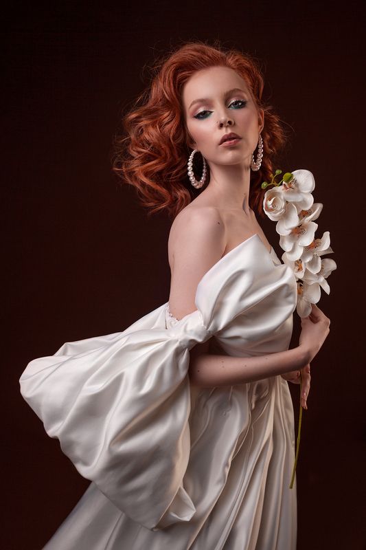 невеста, девушка, женский портрет, орхидея Анжела фото превью