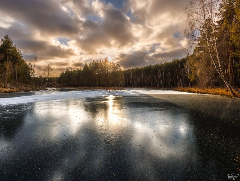 Начало зимы на Суворовских карьерах. фото превью