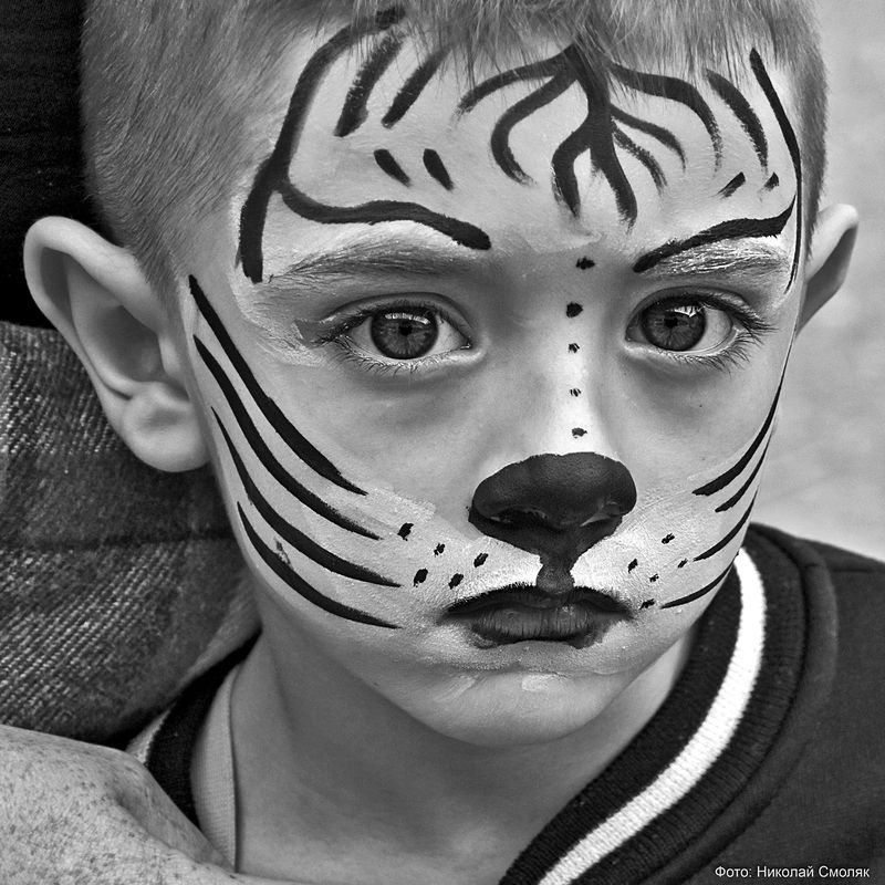 дети, праздник, чб, апатиты, аквагрим Букет эмоций. 001.2025 год фото превью