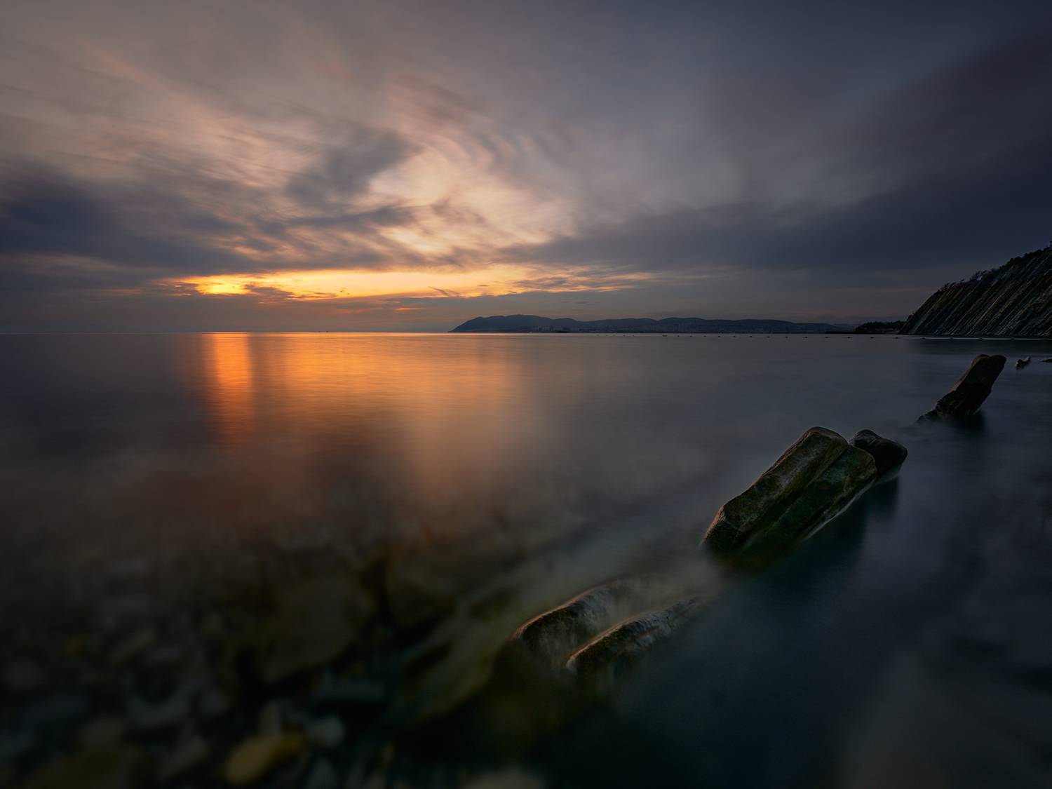 море, пейзаж, закат, Бубнов Станислав