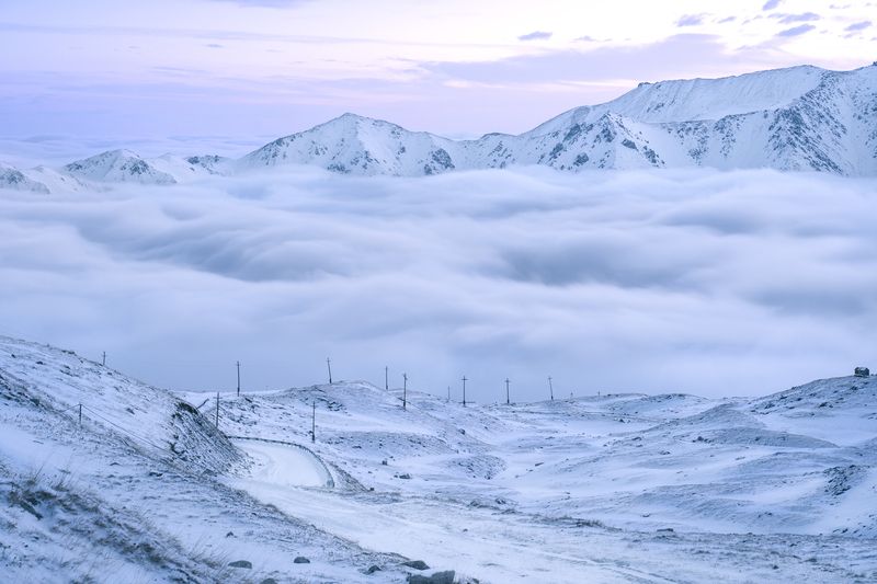 Морозный рассвет фото превью