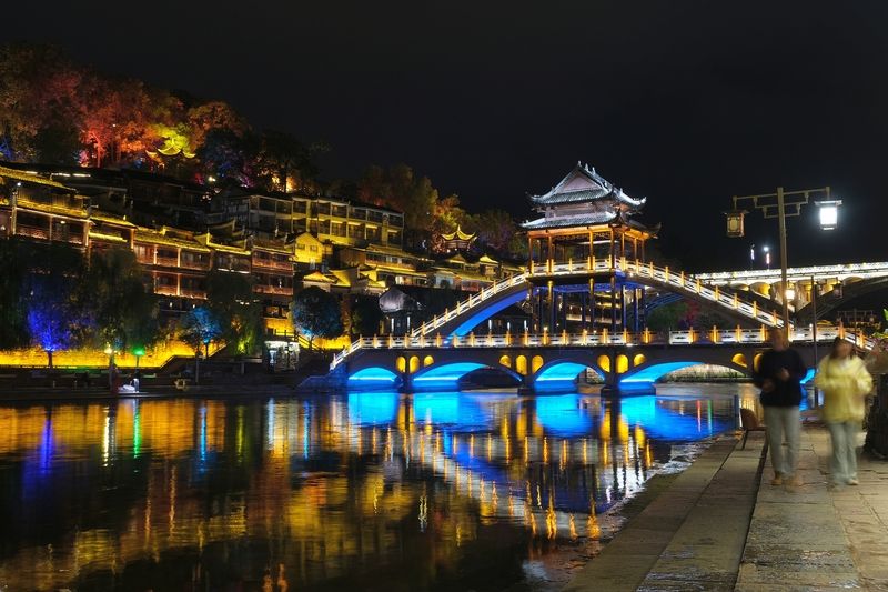 Прогулка по ночному Фэнхуану фото превью