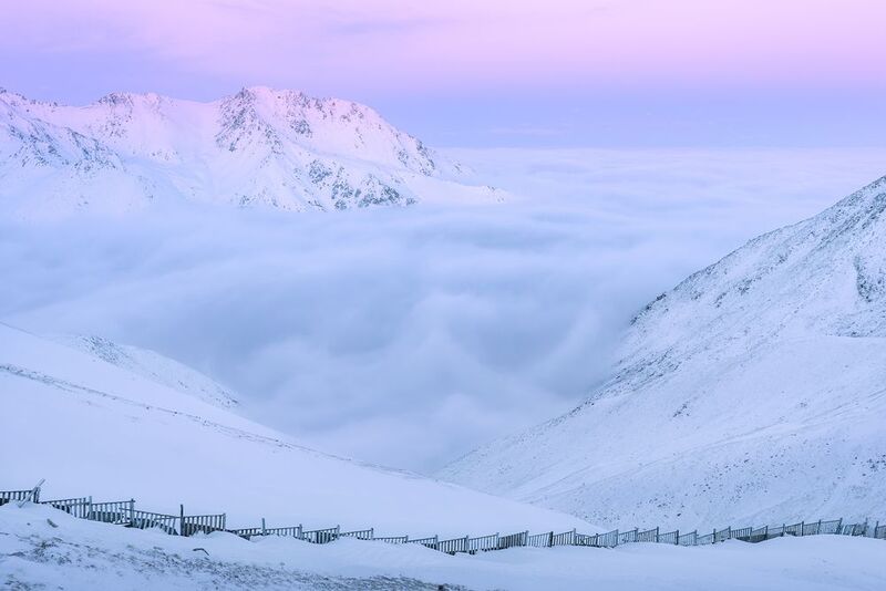 Рассвет в горах фото превью