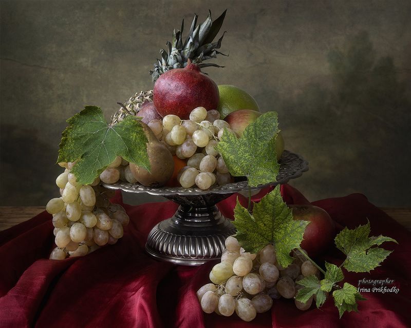 натюрморт, фрукты, винтаж Натюрморт с фруктами фото превью