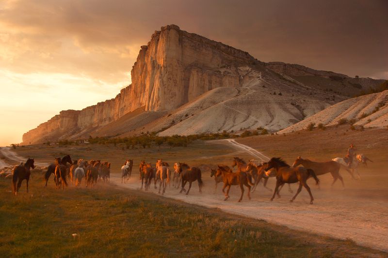 Закат у Белой скалы фото превью