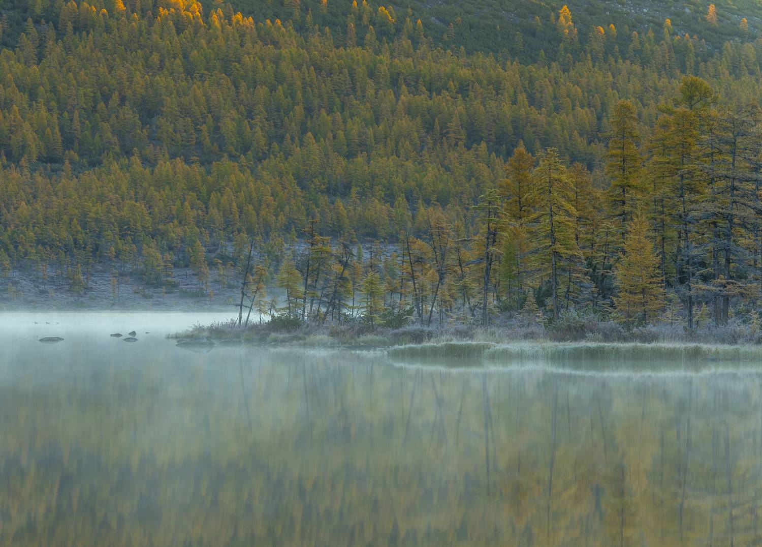 озеро Джека Лондона,магадан,озеро Невидимка,туман, Георгий Башкин