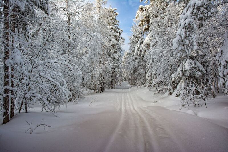Зимняя дорога фото превью