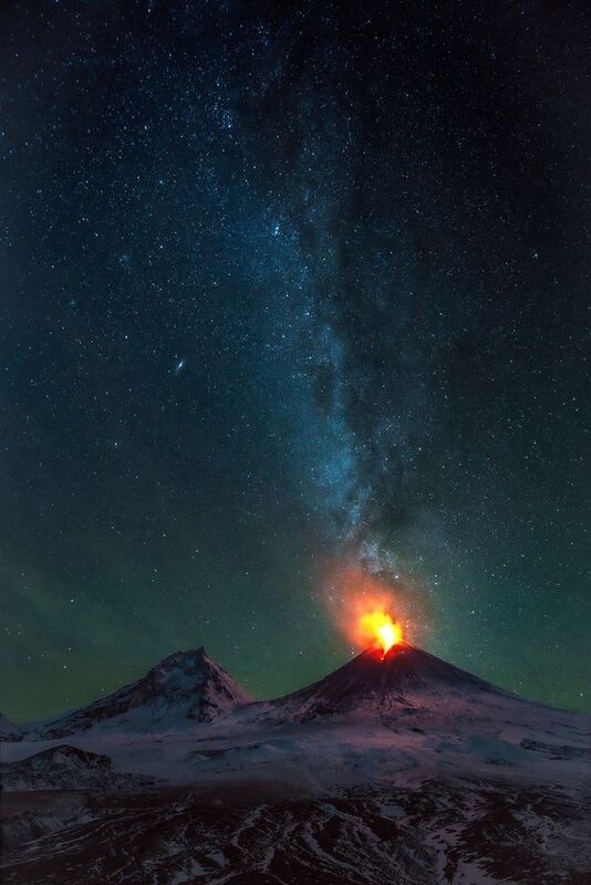 камчатка Извержение млечного пути фото превью