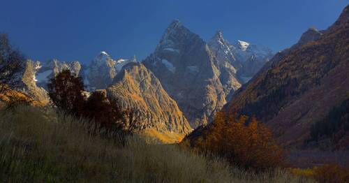 Осень в горах Кавказа,Гоначхир