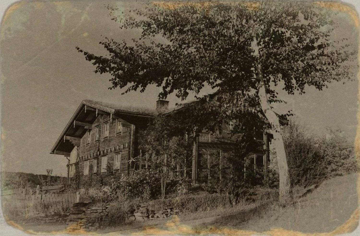 дом,горы,старое фото, zavlili