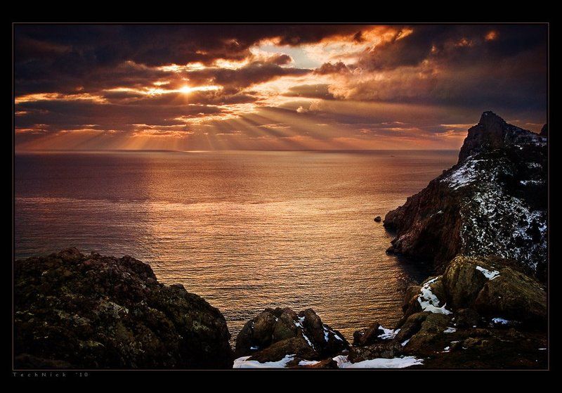 крым, балаклава, море, солнце, закат Балаклава фото превью