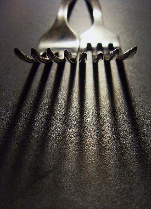 вилки,тень,фактура тени фото превью