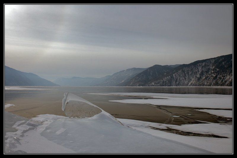 алтай, телецкое, озеро, льдина Про льдину... фото превью