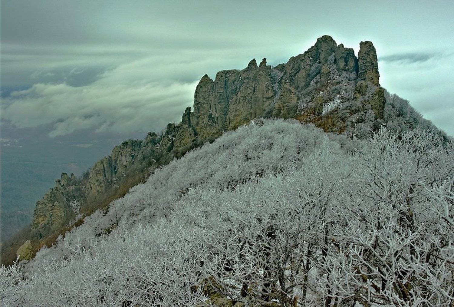 горы, кавказ, г.индюк, скалы, туапсинский, р-он, фёдор