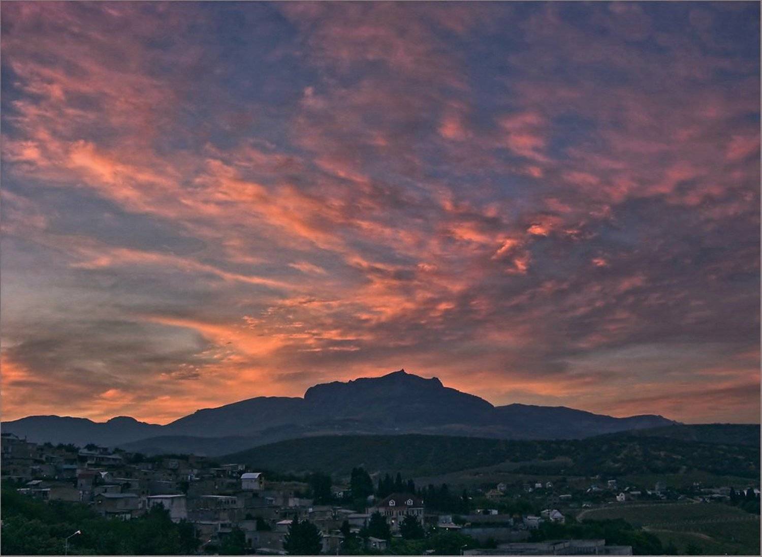 закат, крым, алушта, Владимир Метцгер