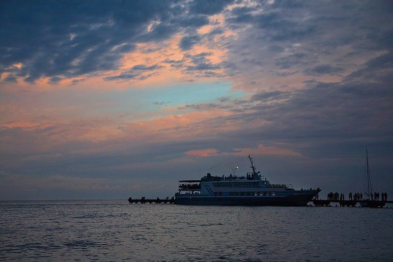 море, закат Возвращение... или когда солнце клонилось к закату... фото превью