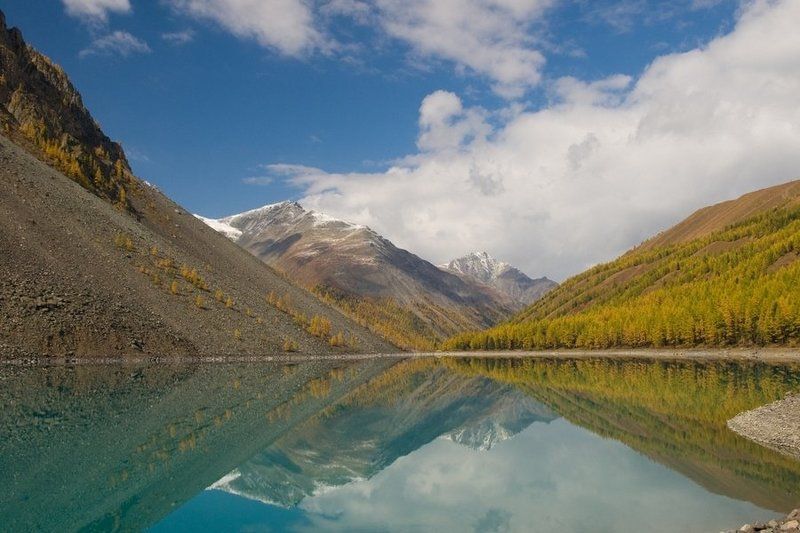 озеро, горы, пейзаж, вода, гладь, небо Шавлинское.. фото превью