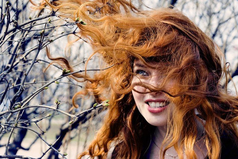 девушка, весна, рыжая *** фото превью