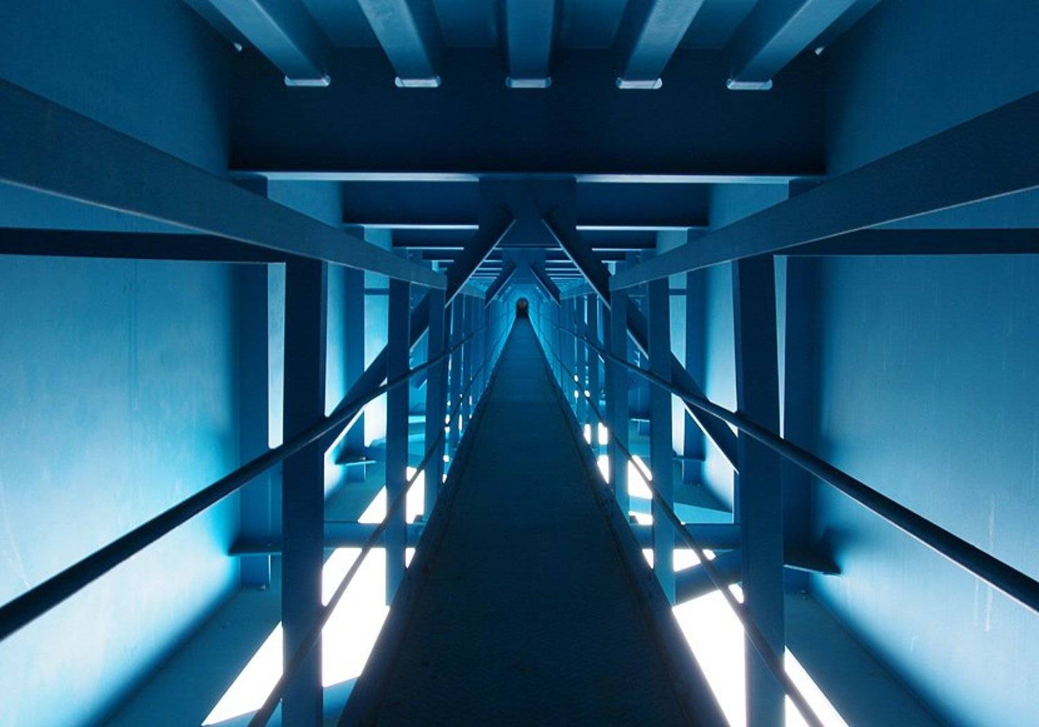 мост, конструкция, зима, день, свет, Aushra