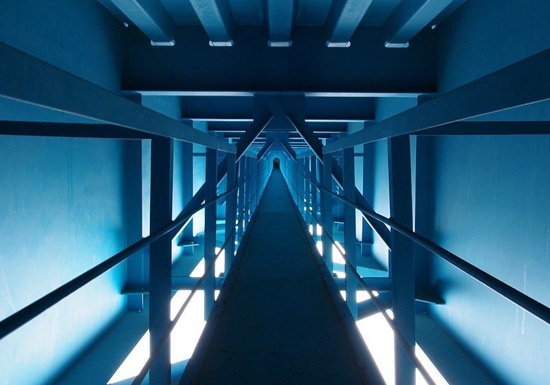 мост, конструкция, зима, день, свет геометрическая рапсодия фото превью