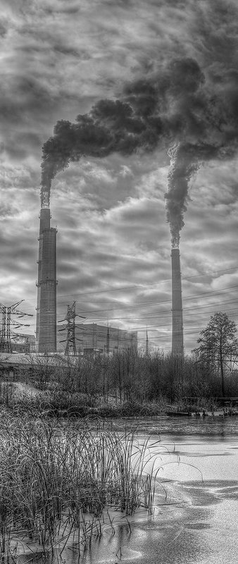 пейзаж, техногеная катастрофа, индустриальный мир Nuclear winter фото превью