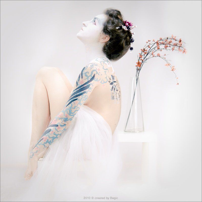 begic, цвет сакуры, япония, гейша, японка, весна. Цвет сакуры фото превью