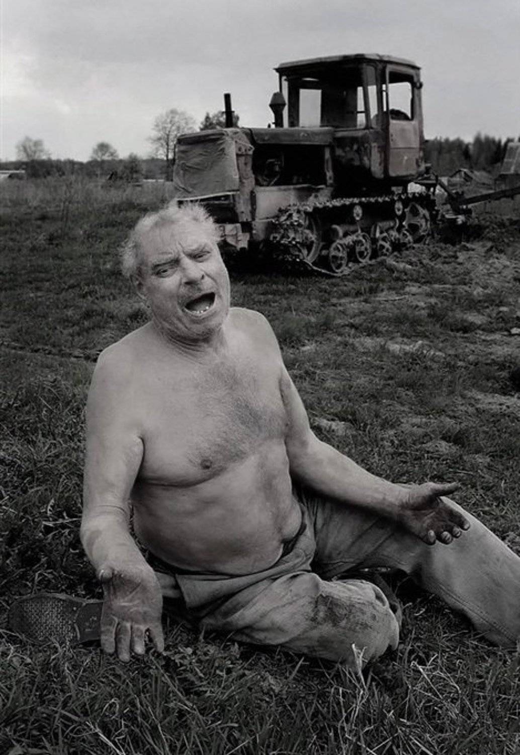 село, трактор, остатки, Василий Черкасский