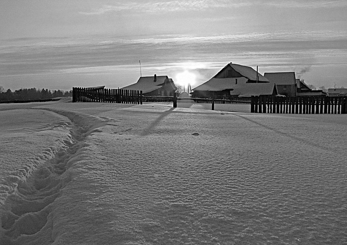 пейзаж,зима, Ложкин Андрей Михайлович
