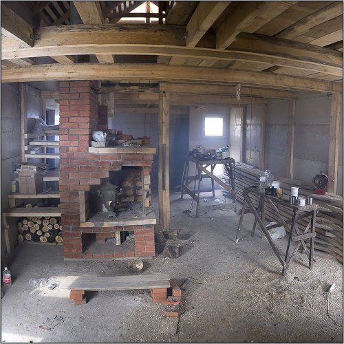 Чаепитие в недостроенном доме