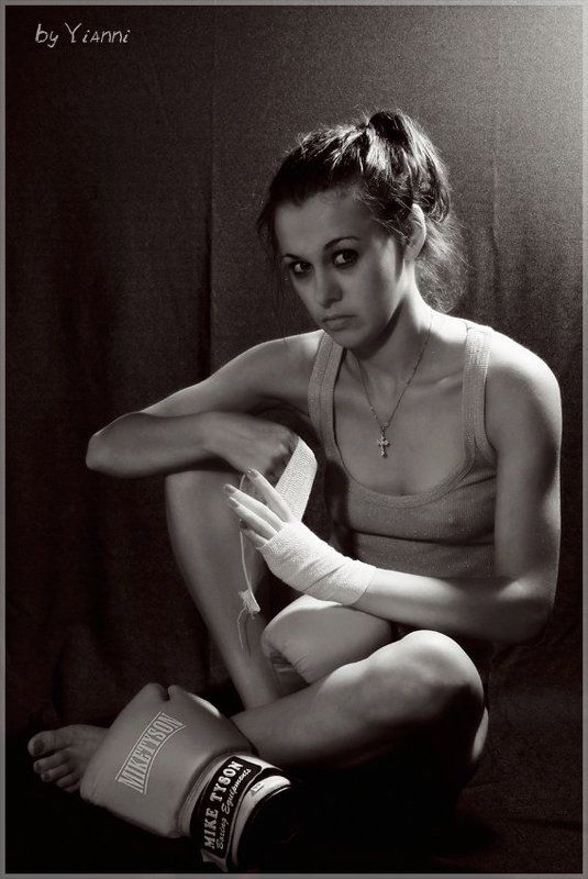 бокс, девушка, схватка, бой Before фото превью