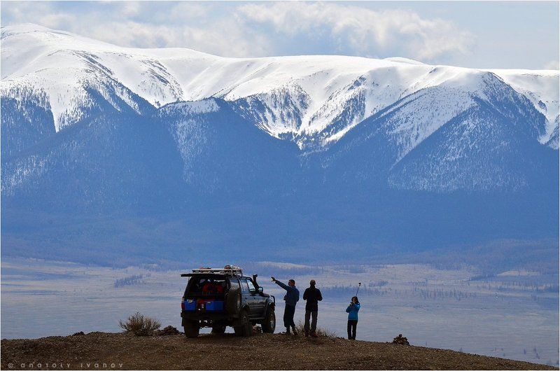 Алтай, Горный Алтай, Курайская степь Съёмка на точке фото превью