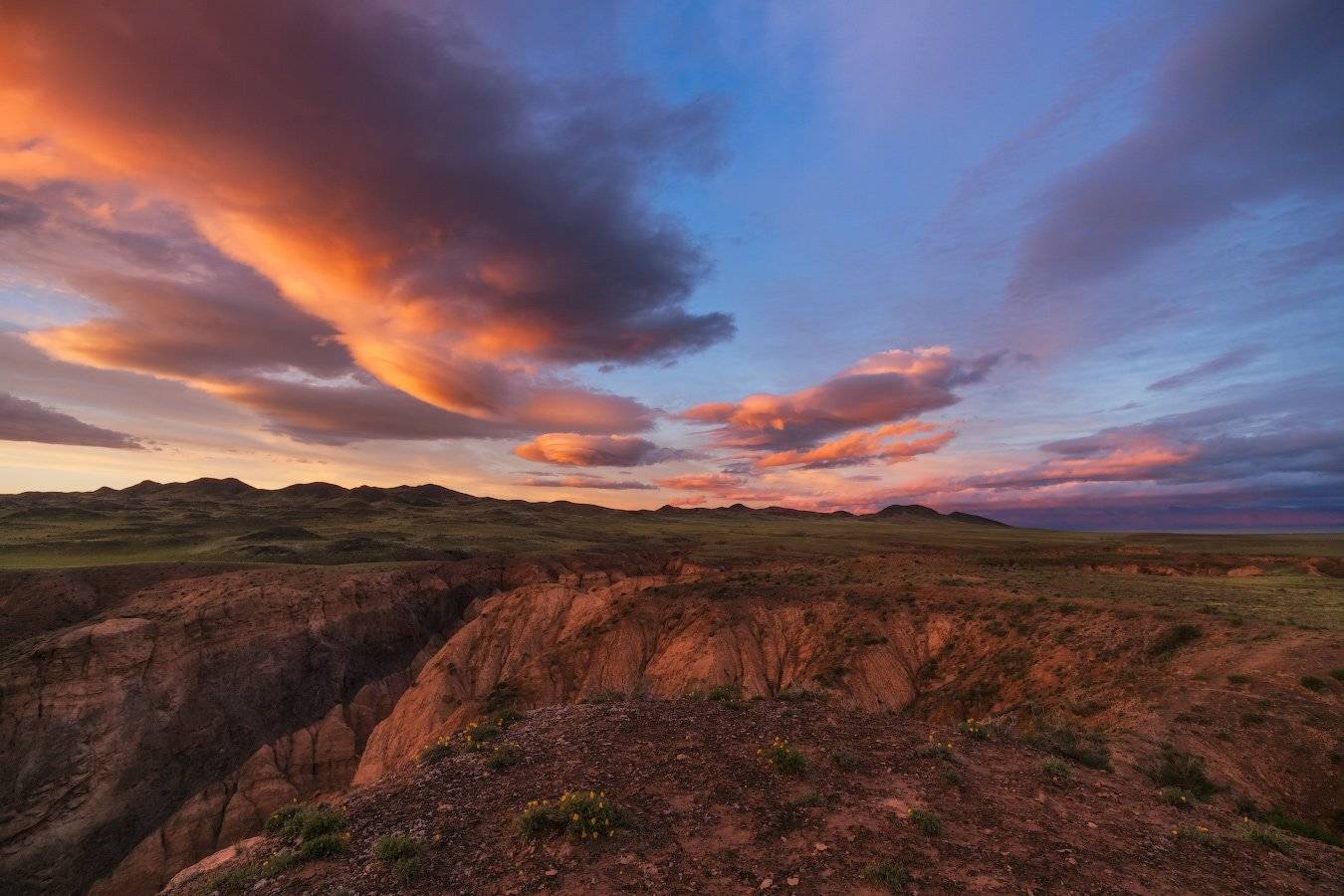 Вечер, Жабыр, Закат, Каньон, Облака, Чарын, Ольга Кулакова