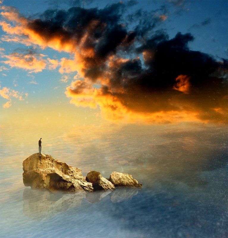 небо Ожидая рассвет... фото превью