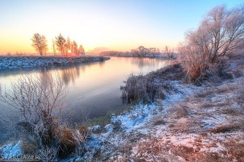 Морозный восход близ Ефремова
