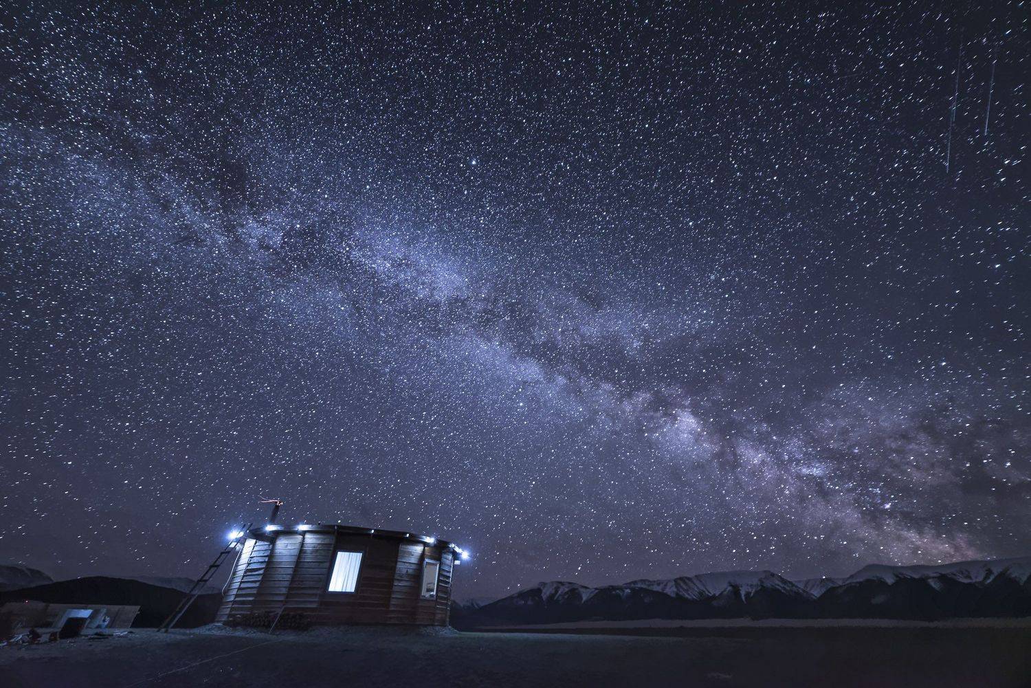пейзаж, звезды, ночь, звездная ночь, природа, млечный путь, горы, небо, ночное небо, Дмитрий Старостенков