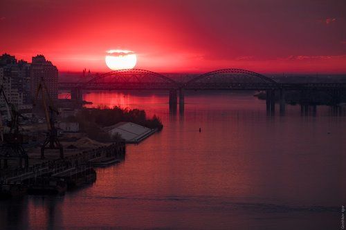 Закат на Волге