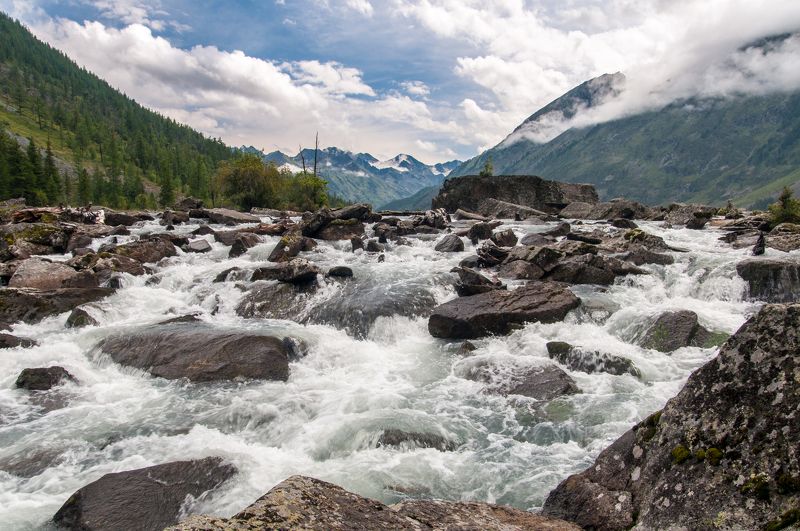 шумы, вода, поток, горы, камни, алтай Шумы фото превью