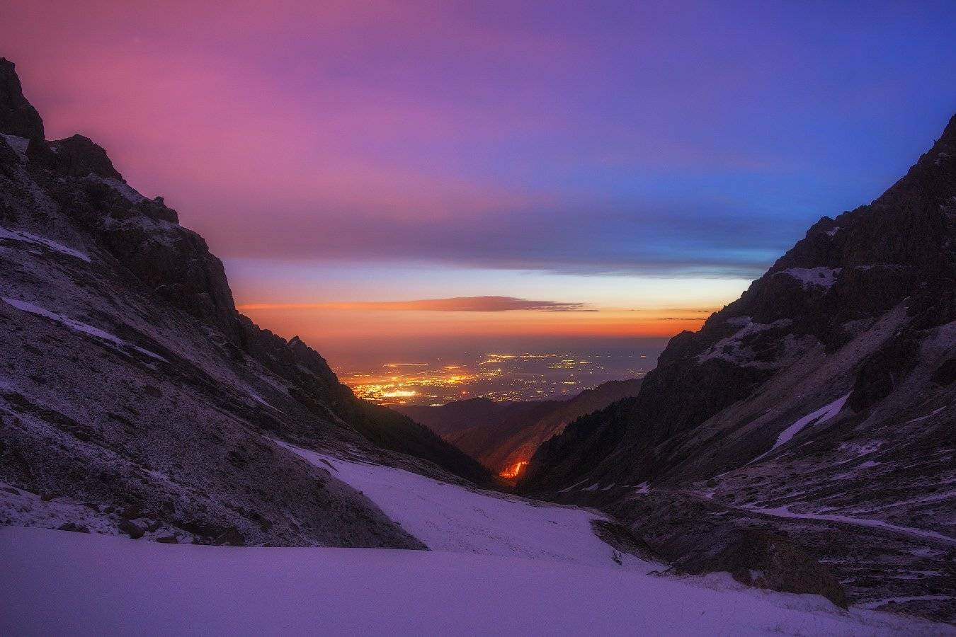 Алматы, Город, Горы, Рассвет, Туюк-су, Ущелье, Ольга Кулакова