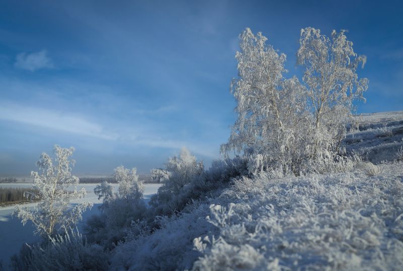 Зимний берег фото превью