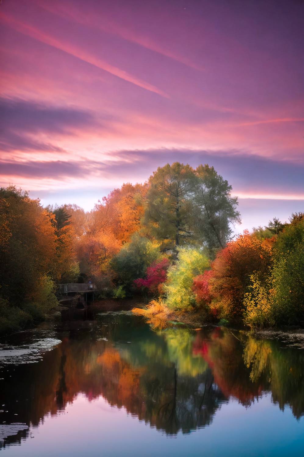 пейзаж, landscape, nature, природа, осень, autumn, золотаяосень, goldatum, закат, sunset, пруд, Julia Kaissa