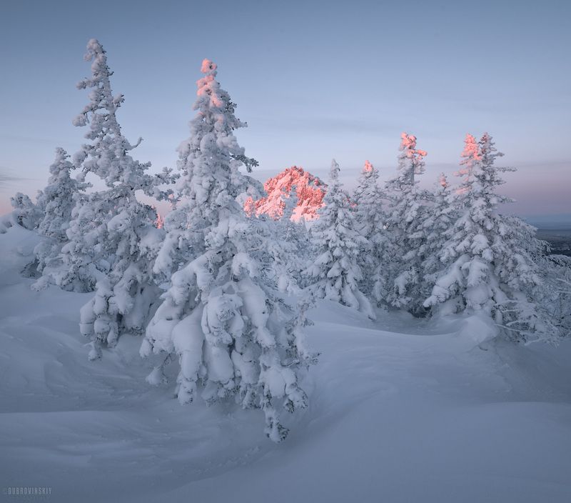 таганай, южный урал, горы, откликной гребень, зима, снег Откликной гребень фото превью