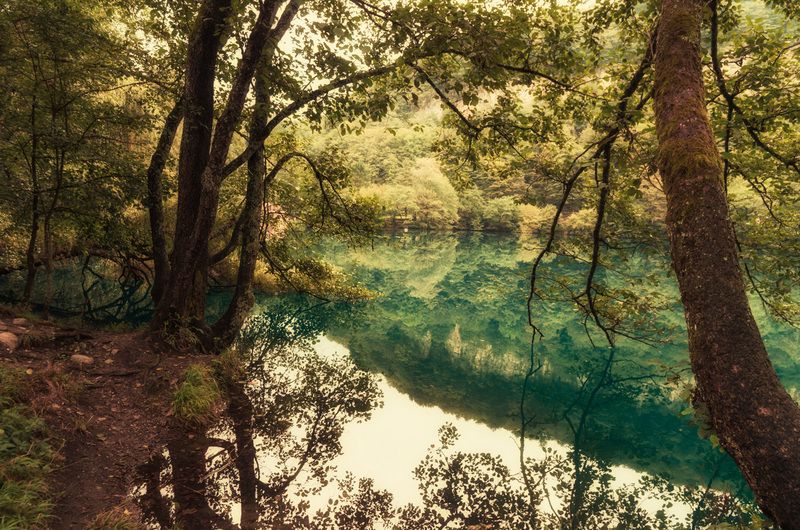 Осень на Голубом озере фото превью