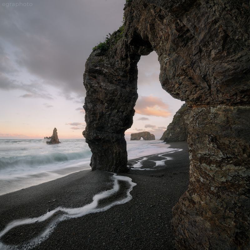 сахалин, дальний восток, россия, sakhalin, russia, far east, мыс птичий, арка Сахалин - мыс Птичий - арка фото превью